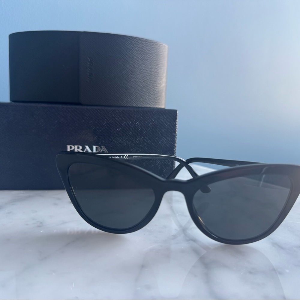 Prada Black Cat-Eye Sunglasses